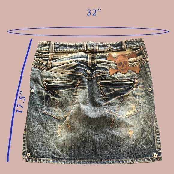 Exclusive Italian Designer Low Rise Mini Skirt - Picture 7 of 8
